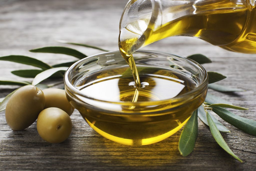 Olive oil for dry skin