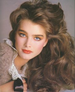 Brooke Shields thick straight eyebrows