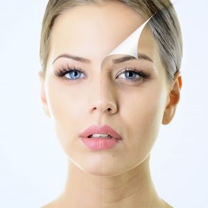 Aging skin inside and outside