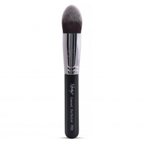 rounded makeup brush