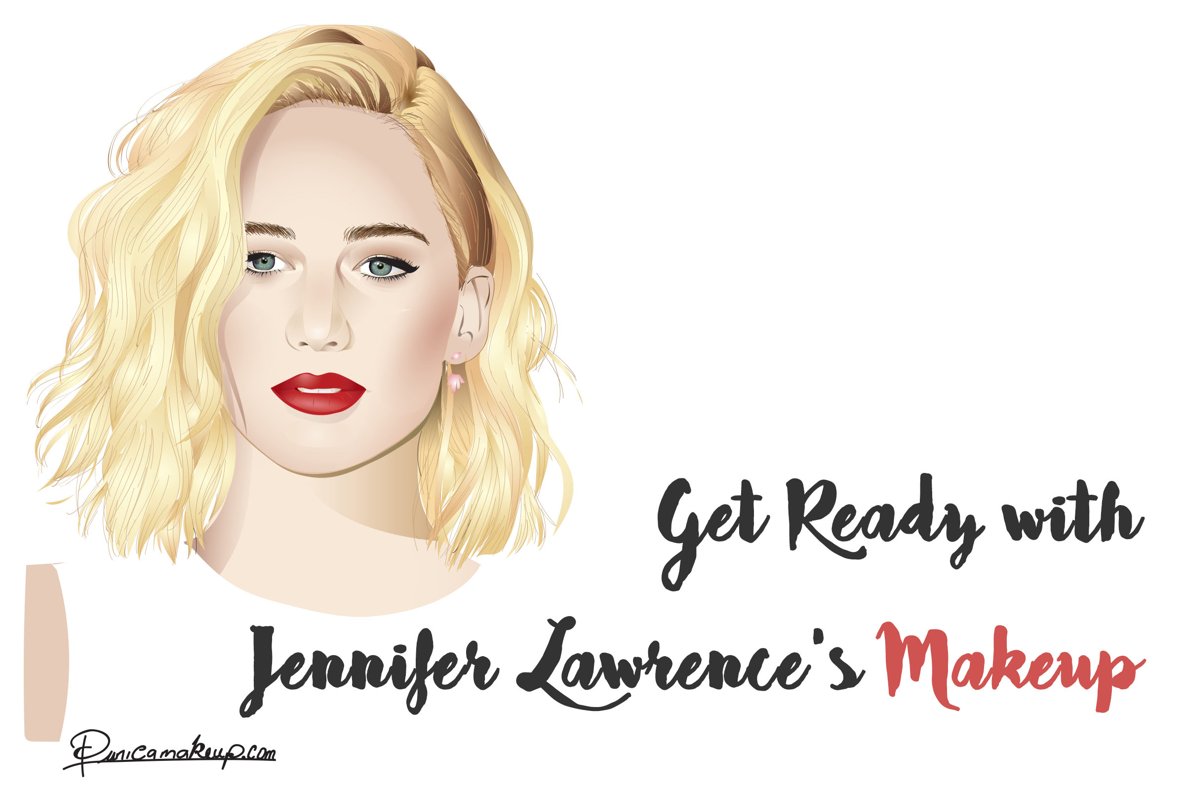 Get Ready with Jennifer Lawrence’s Makeup