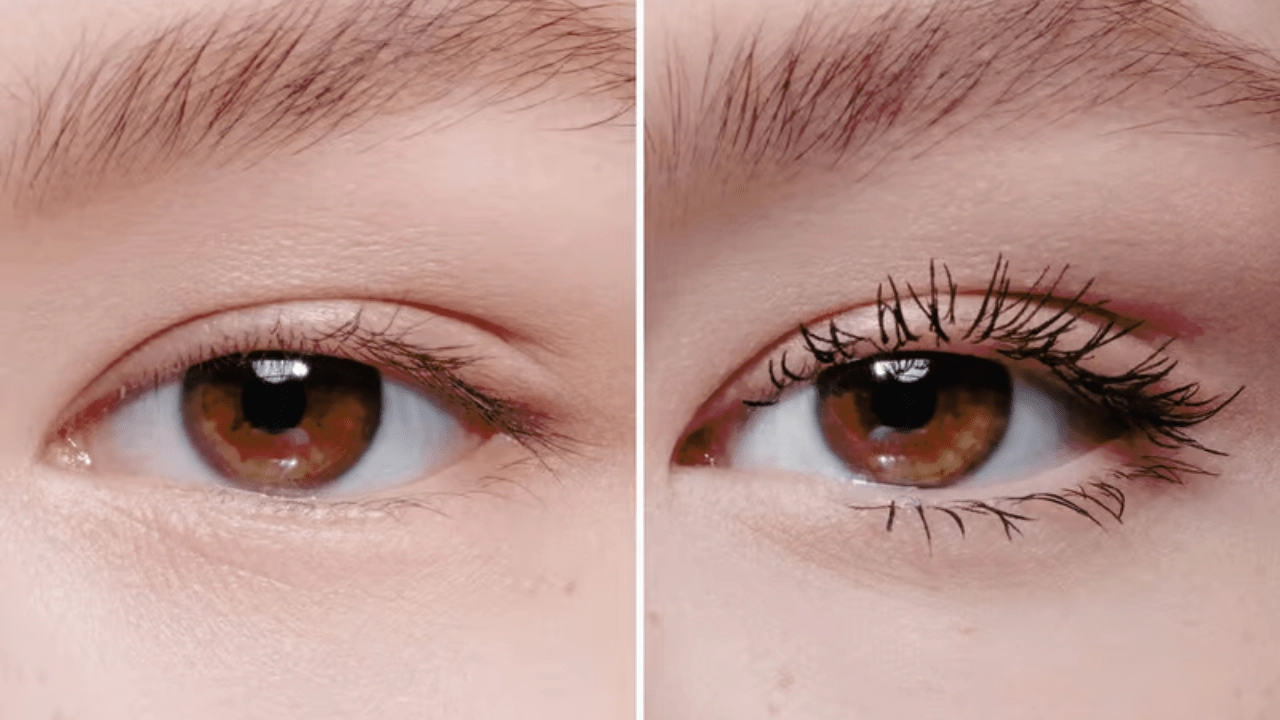 Dior Diorshow Waterproof Mascara Before and After